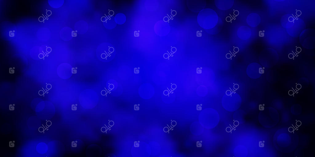 پس‌زمینه بنفش تیره وکتور با حباب‌ها - تصویر از مجموعه‌ای از کره‌های رنگارنگ و درخشان - طرحی برای وب‌سایت‌ها