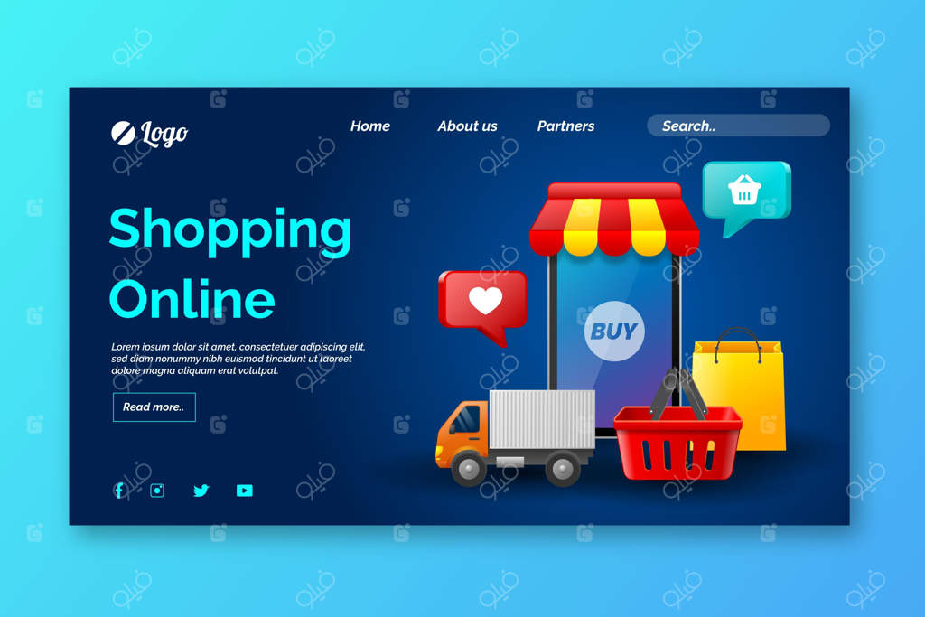 صفحه فرود واقعی خرید آنلاین