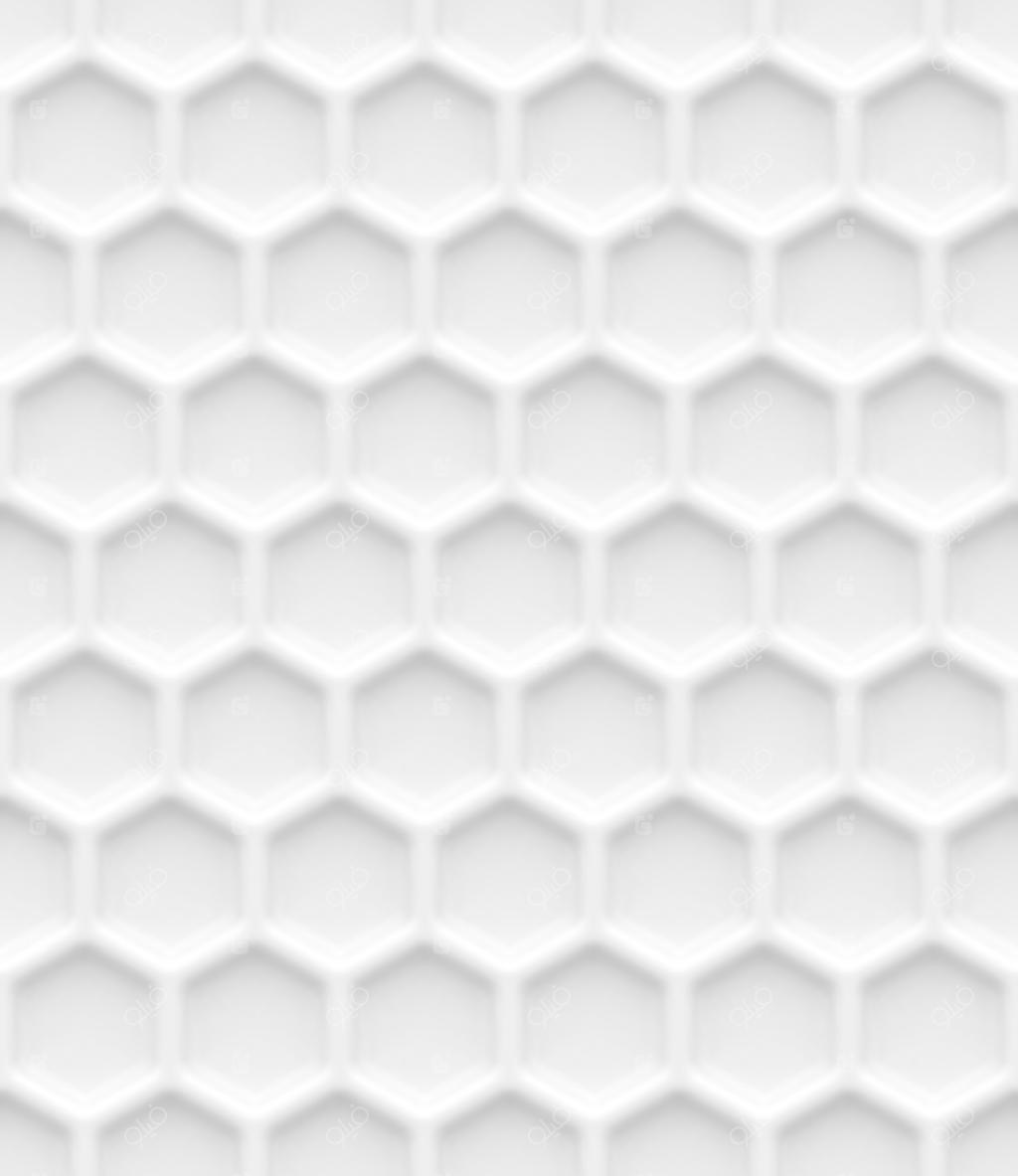 پس‌زمینه شش‌ضلعی سفید بدون درز؛ وکتور طراحی‌شده با گرادینت مش