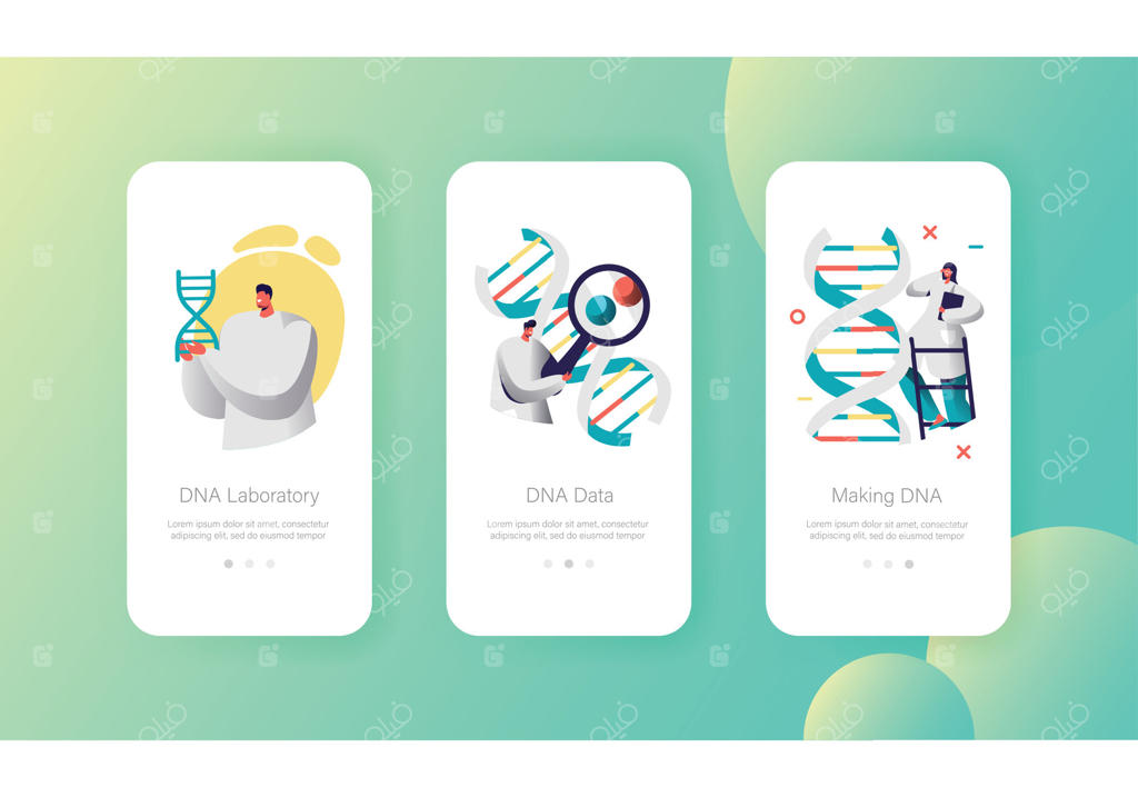 شناخت DNA: آزمایشگاه، داده‌ها و تکنیک‌های ساخت - وکتور حرفه‌ای
