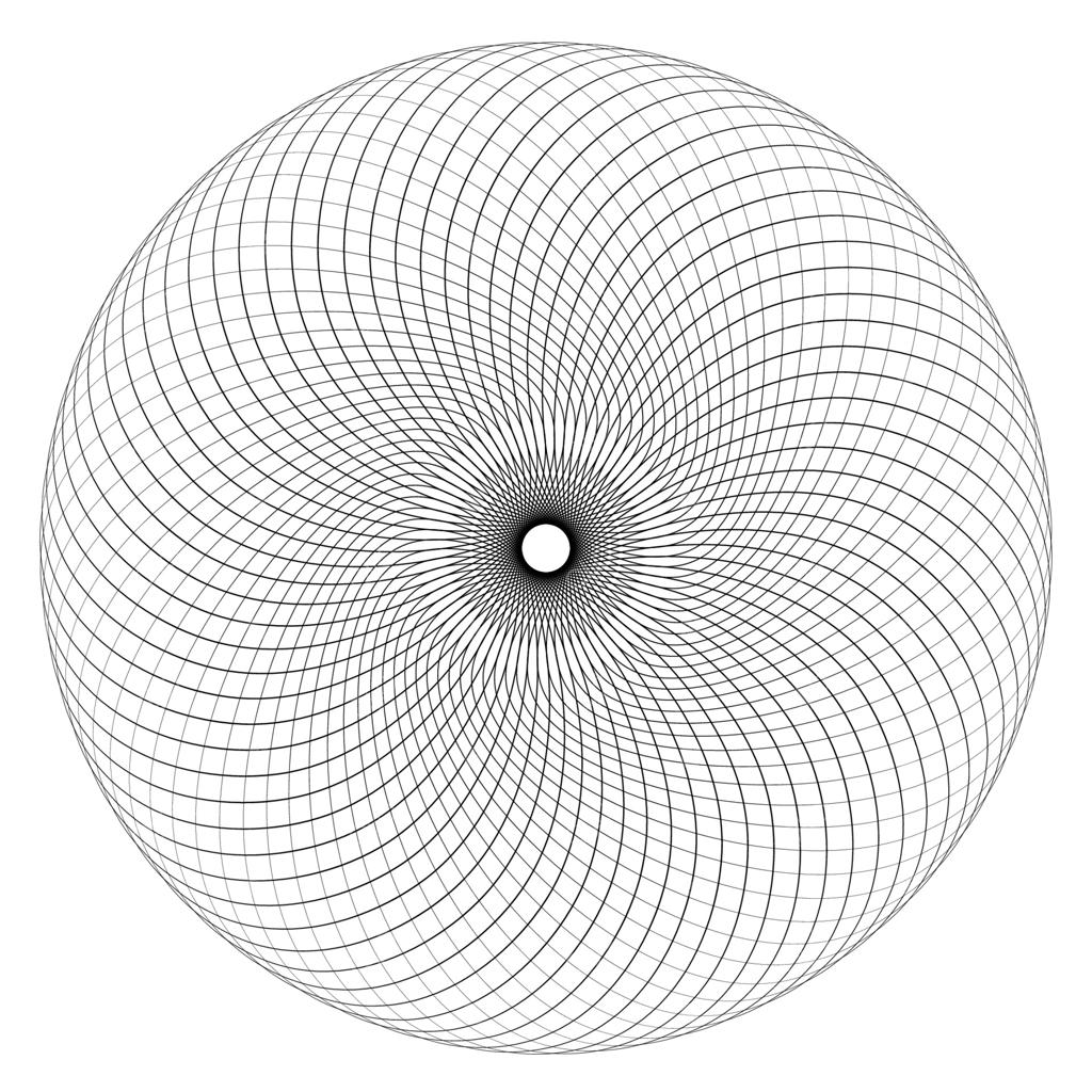 رزت گرد خطی انتزاعی روی زمینه سفید. لوگوی خطی نازک. شکل هندسی.