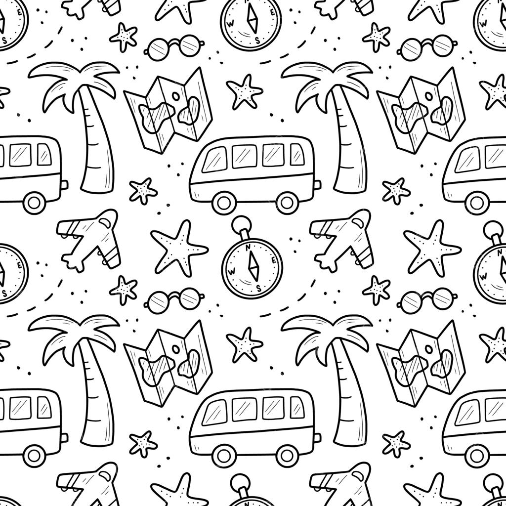 طرح یکپارچه با موضوع سفر، به صورت دستی طراحی شده است.