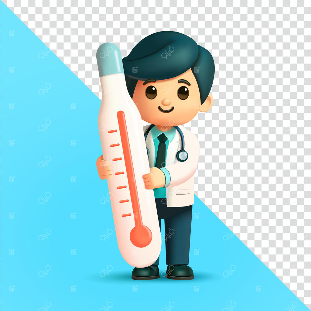 پزشک کارتونی بامزه