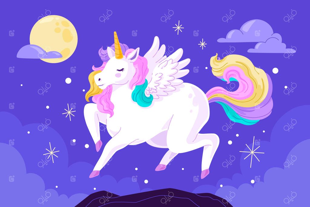 تصویرسازی موجودات افسانه‌ای با دست طراحی‌شده