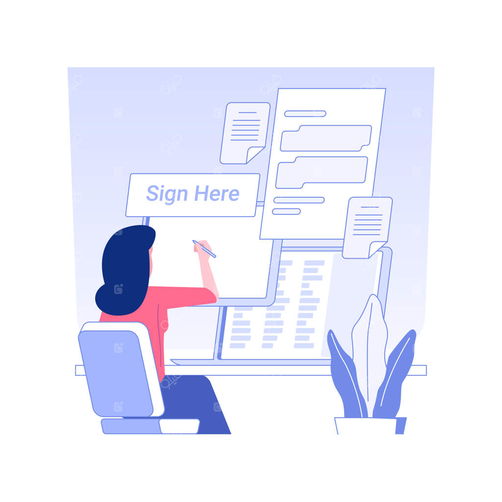 تصویرسازی مفهومی مدرن وکتوری از اسناد الکترونیکی جدا شده