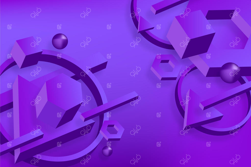 پس‌زمینه هندسی سه‌بعدی گرادیان