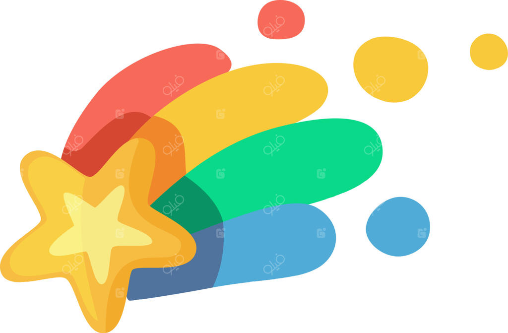 این طرح شامل یک ستاره دنباله‌دار پرجنب‌وجوش است که خطوط رنگارنگ قرمز، سبز و زرد را به‌دنبال دارد و در کنار یک ستاره طلایی درخشان، جلوه‌ای جادویی و شاد ایجاد می‌کند.