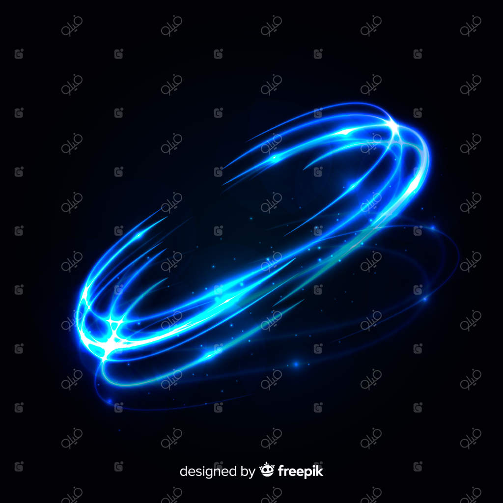 اثر چرخش نور آبی