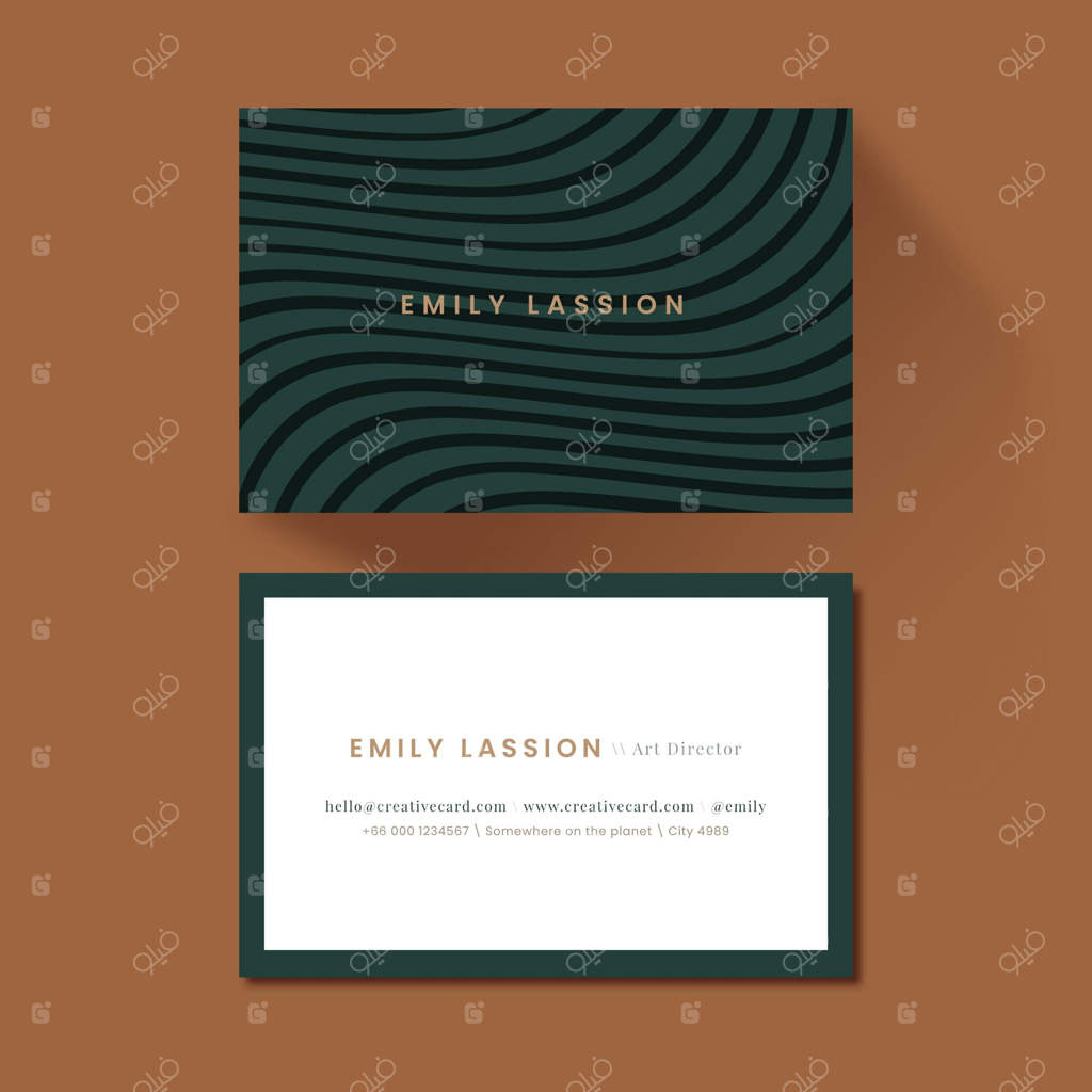 پک کارت ویزیت با خطوط مدرن و متفاوت