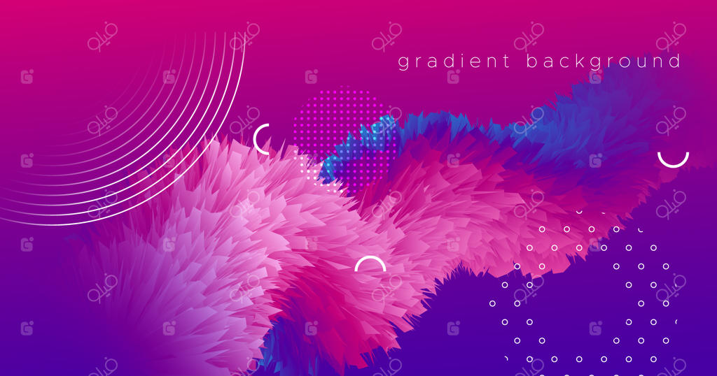 پس‌زمینه پویا با موج‌های انتزاعی