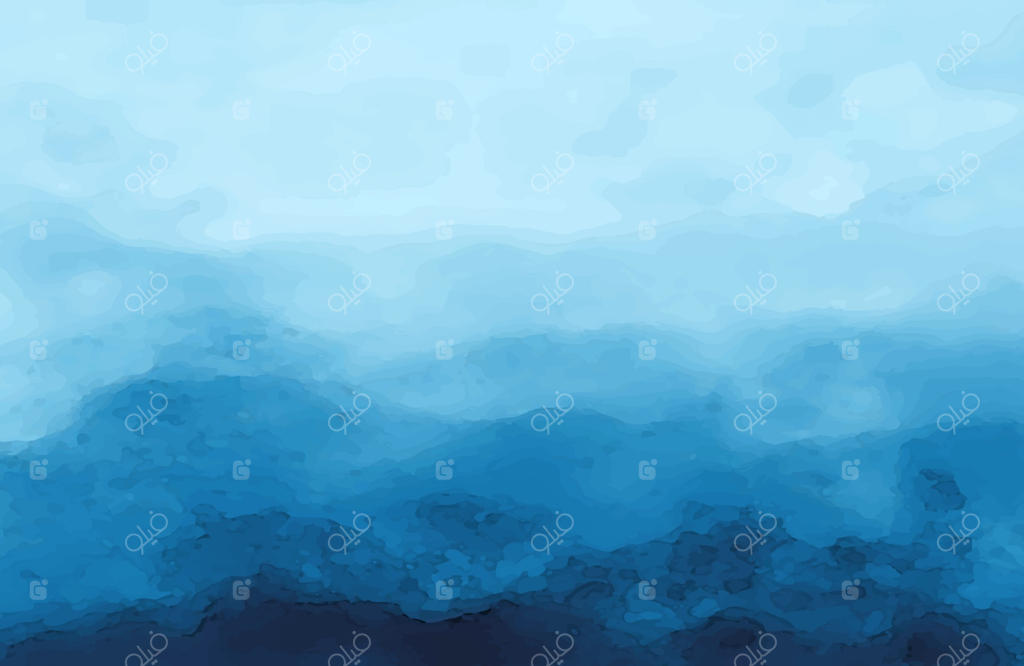 بافت نقاشی هنری مایع: پس‌زمینه بافت آبرنگ انتزاعی با رنگ آبی تیره و زمینه‌ای از جنس گرانج