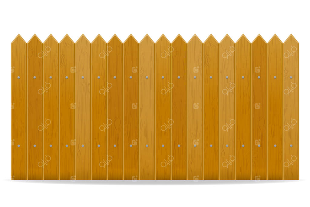 تصویر وکتور حصار چوبی