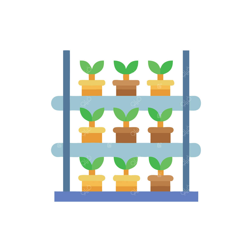 آیکون بی‌نظیر باغ عمودی برای پایداری محیط زیست