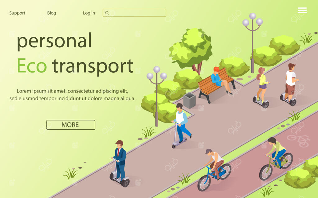 نمونه‌نویسی حمل‌ونقل شخصی سازگار با محیط زیست.