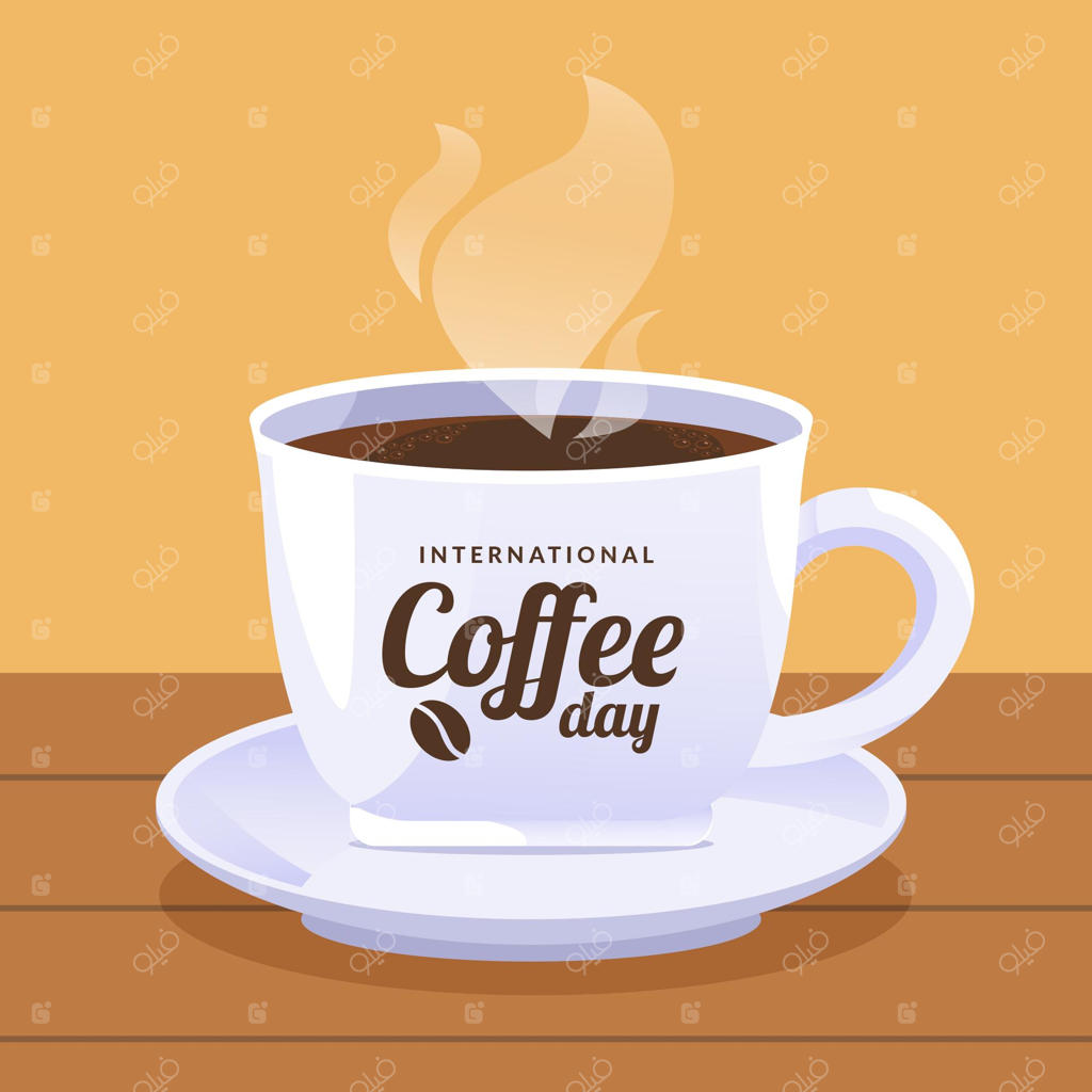 روز جهانی قهوه با طراحی مینیمال