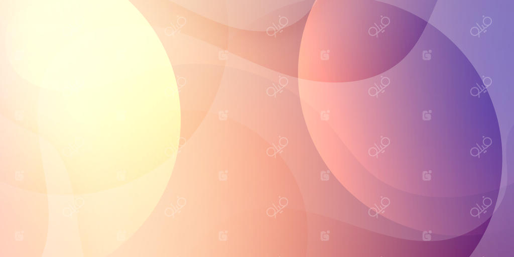 گرادینت انتزاعی و رنگارنگ با اشکال هم‌پوشان