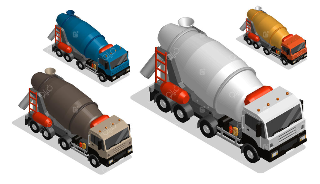 انواع کامیون‌های مخلوط‌کن سیمان برای پروژه‌های ساختمانی - پرو وکتور