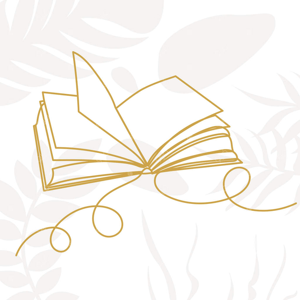 نقاشی کتاب باز با یک خط ممتد – وکتور جدا شده