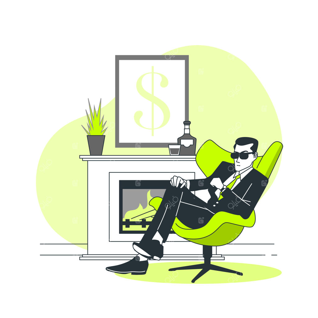 تصویرسازی مفهوم تاجر