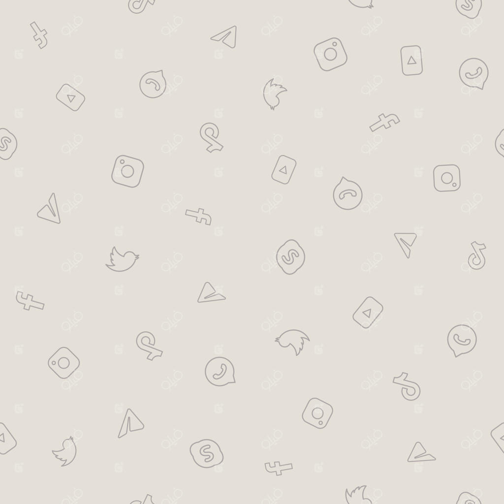 الگوی بدون درز وکتور با طرح شبکه‌های اجتماعی برای کاغذ دیواری