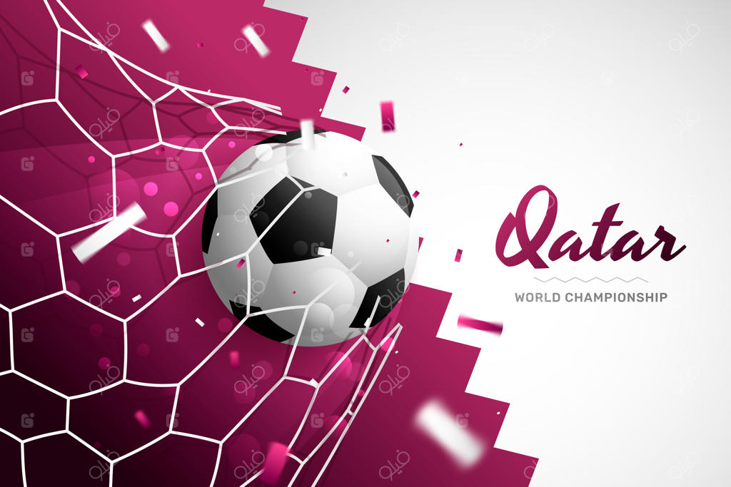 پس‌زمینه قهرمانی جهان فوتبال با افکت گرادینت