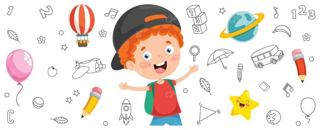 کودکان بامزه در حال بازی در خانه مدادی