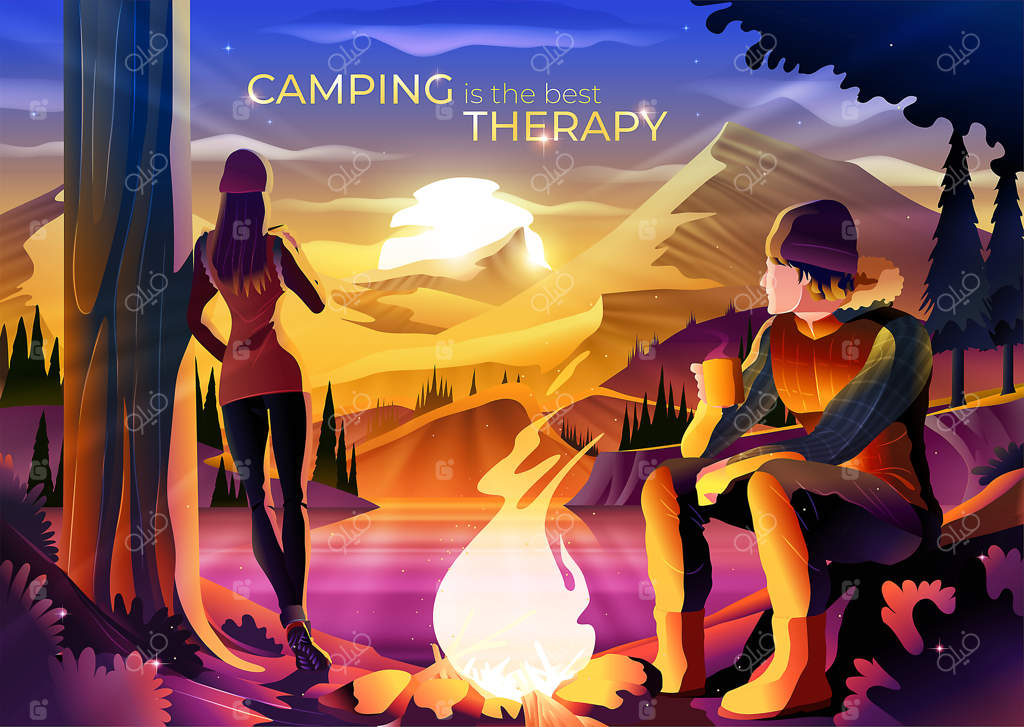 تصویرسازی: کمپینگ، بهترین روش درمانی