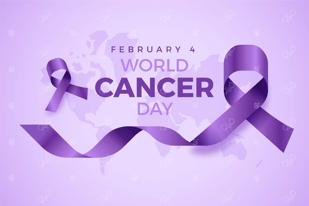 پس‌زمینه روز جهانی سرطان با طراحی گرادیانی