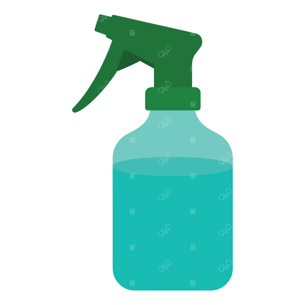 تصویر اسپری باغ، هنر اسپری باغ رنگارنگ، کلیپ آرت باغبانی رنگارنگ، طراحی سابلیمیشن باغبان