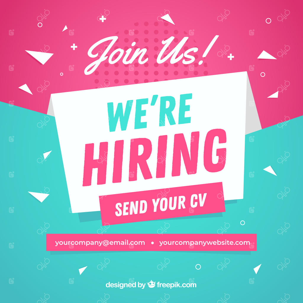 ترکیب آگهی‌های شغلی مدرن با طراحی ساده و شیک