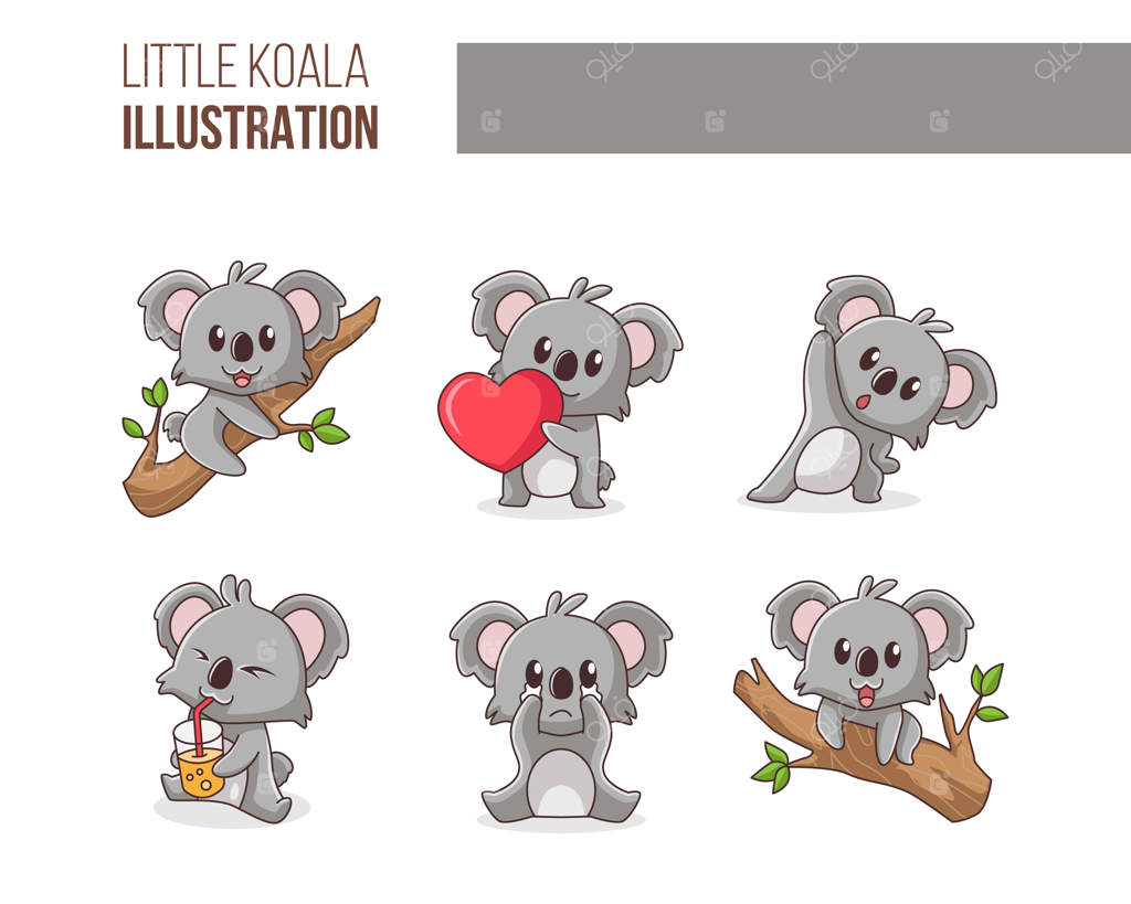 مجموعه‌ای از نقاشی‌های بامزه کوآلا