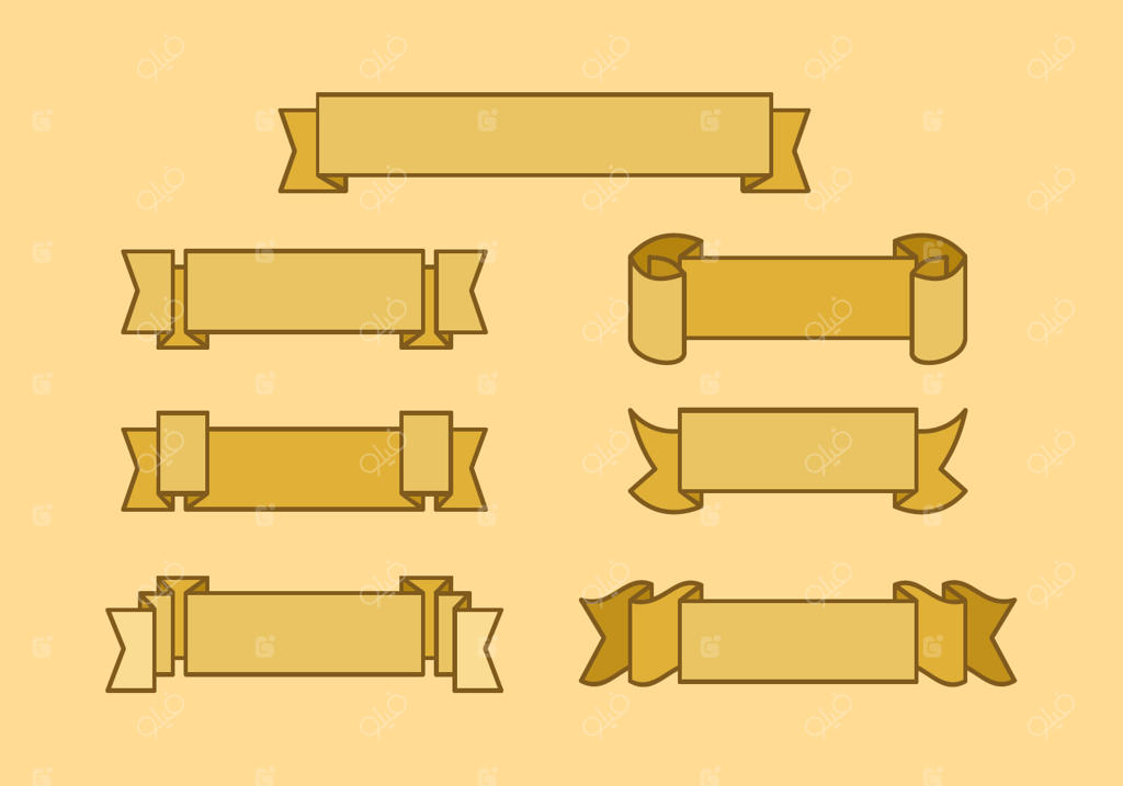 وکتور ساده و قدیمی بنر