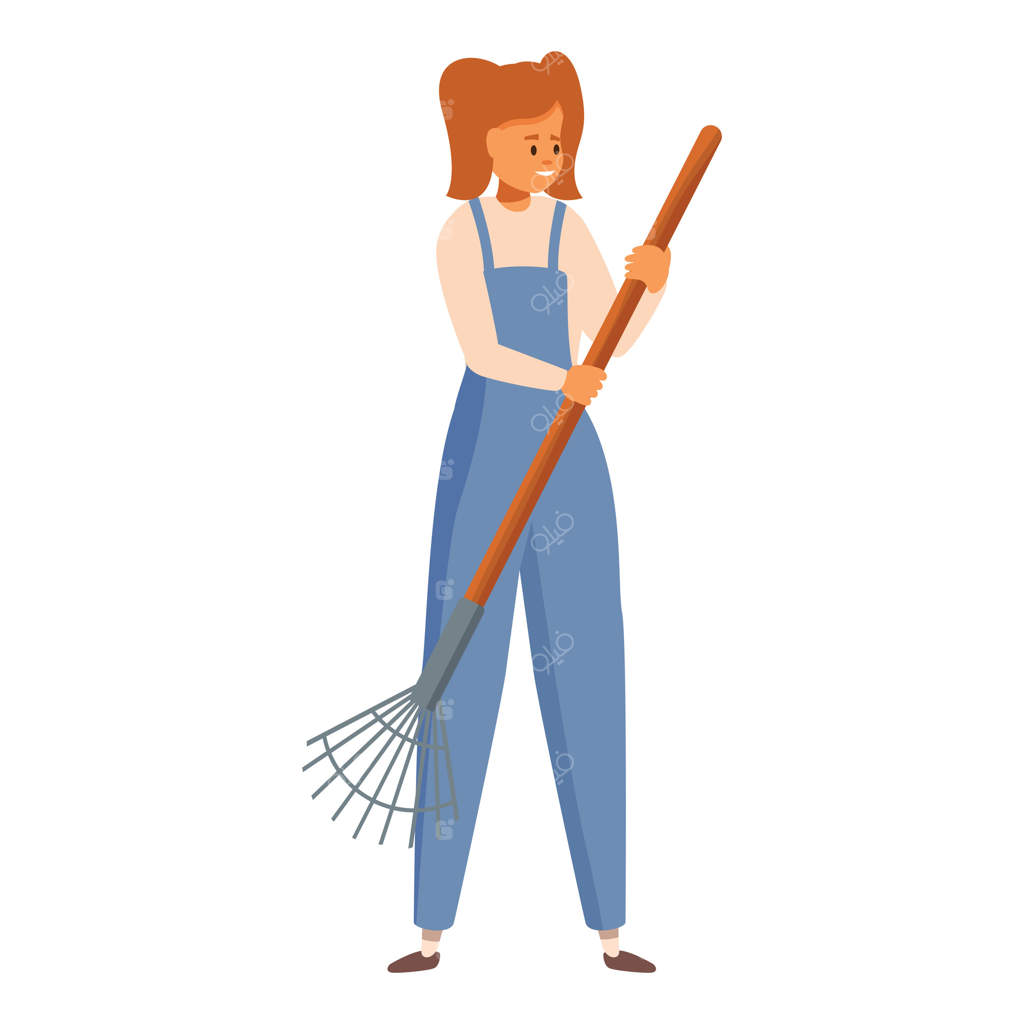 باغبان با چنگک، ابزار و تجهیزات باغبانی، کشاورزی و زراعت