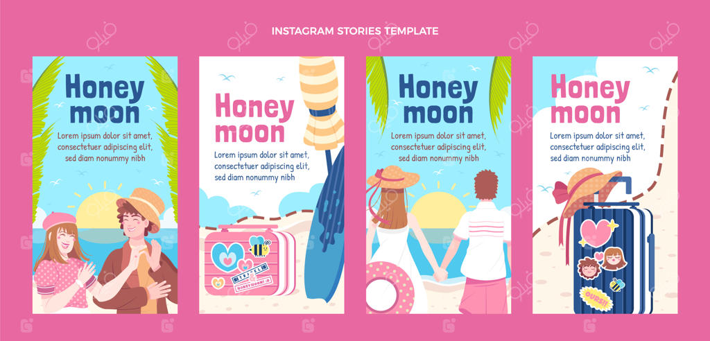 مجموعه استوری‌های اینستاگرام سفر ماه عسل