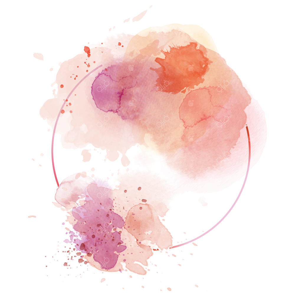 پس‌زمینه آبرنگی و انتزاعی قرمز روشن با قاب چندضلعی