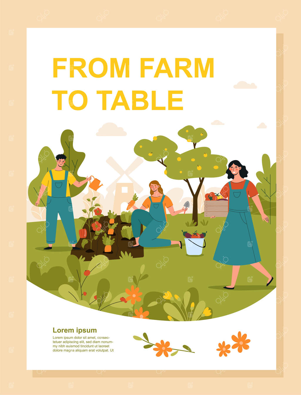 طرح بنر مزرعه