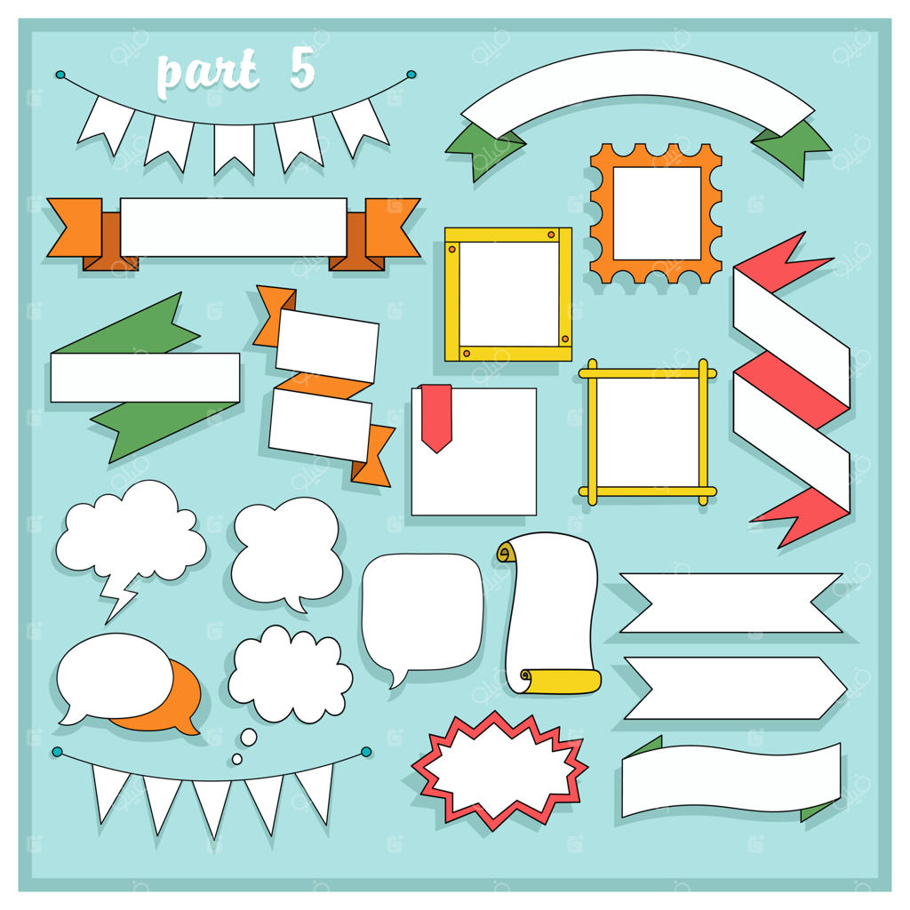 ست زیبا و جذاب بنر و سربرگ برای کار و آموزش