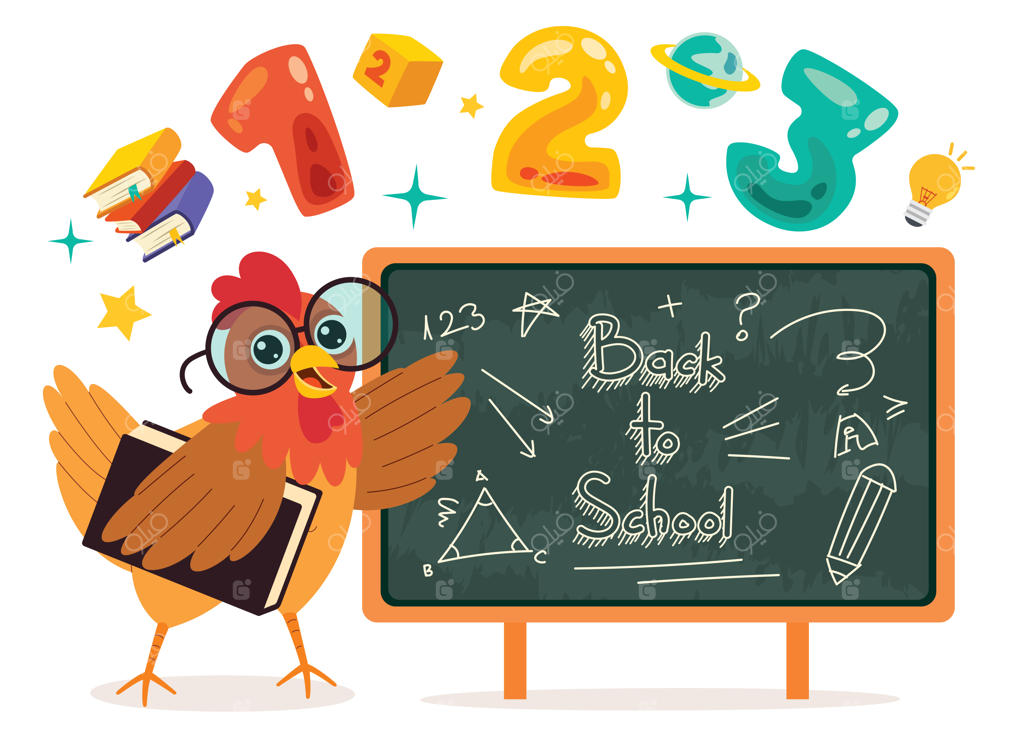 تصویرسازی آموزشی با جوجه کارتونی