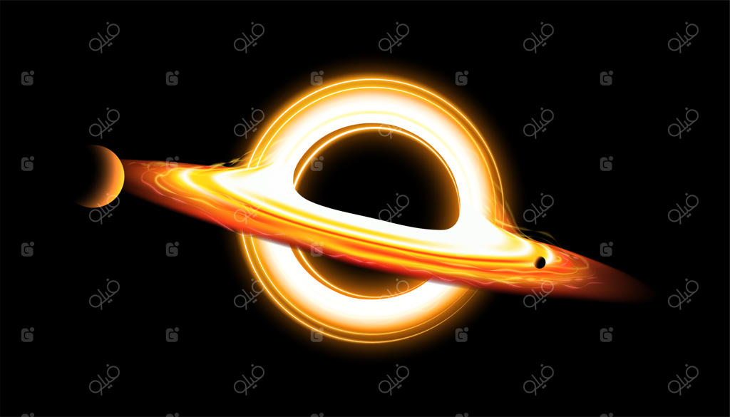 تصویرسازی انتزاعی سیاه‌چاله