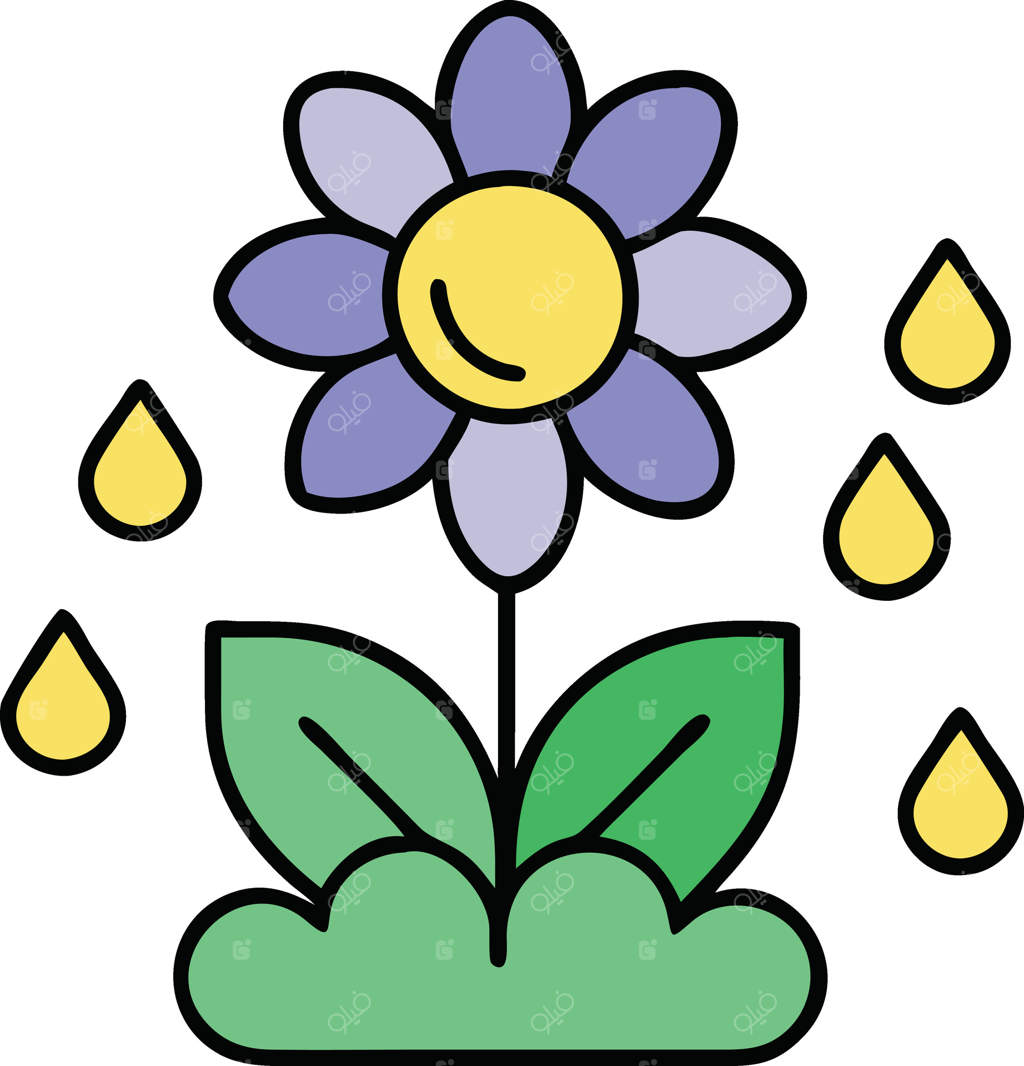 شکوفایی گل‌های بنفش، باران، رشد، طبیعت، بهار، باغ، گیاه، شکوفا شدن، قطرات شبنم، زندگی