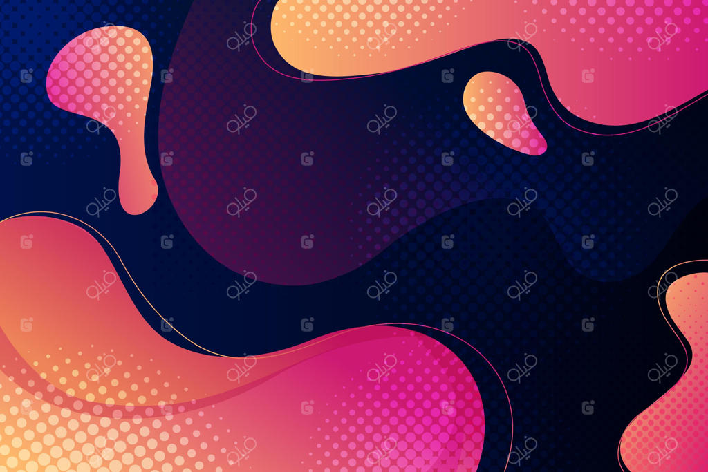 پس‌زمینه نقطه‌ای با افکت مایع