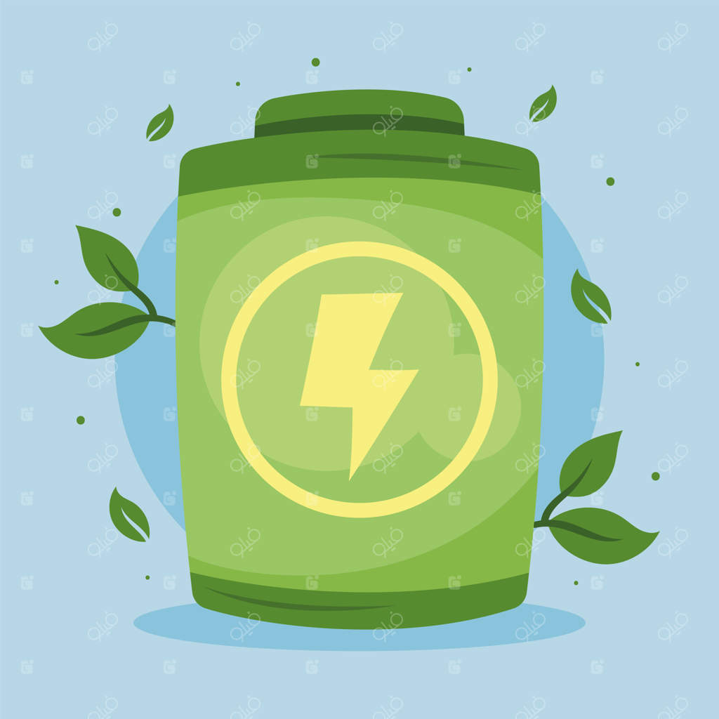 باتری سبز با شعاع نوری