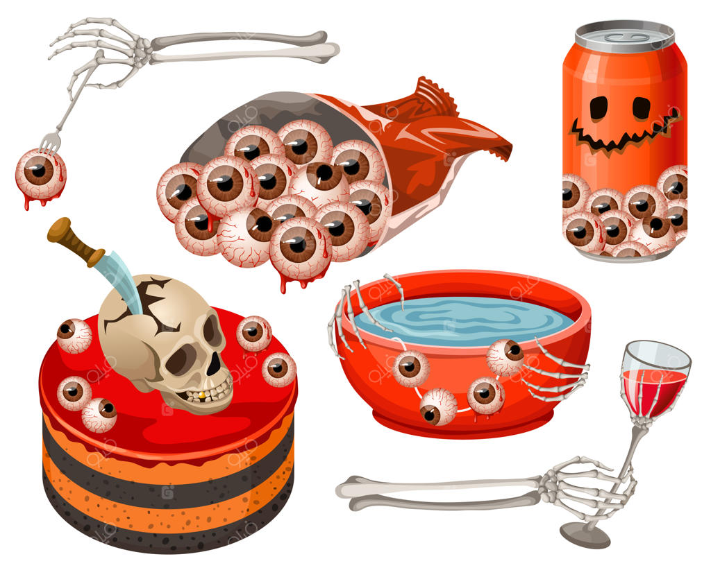 خوراکی‌های شیرین برای هالووین: جشن زامبی‌ها