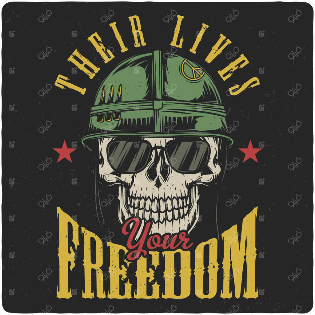 جمجمه سرباز داخل کلاه‌خود