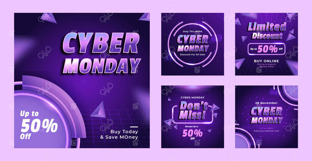 مجموعه پست‌های اینستاگرام برای فروش سایبر ماندی