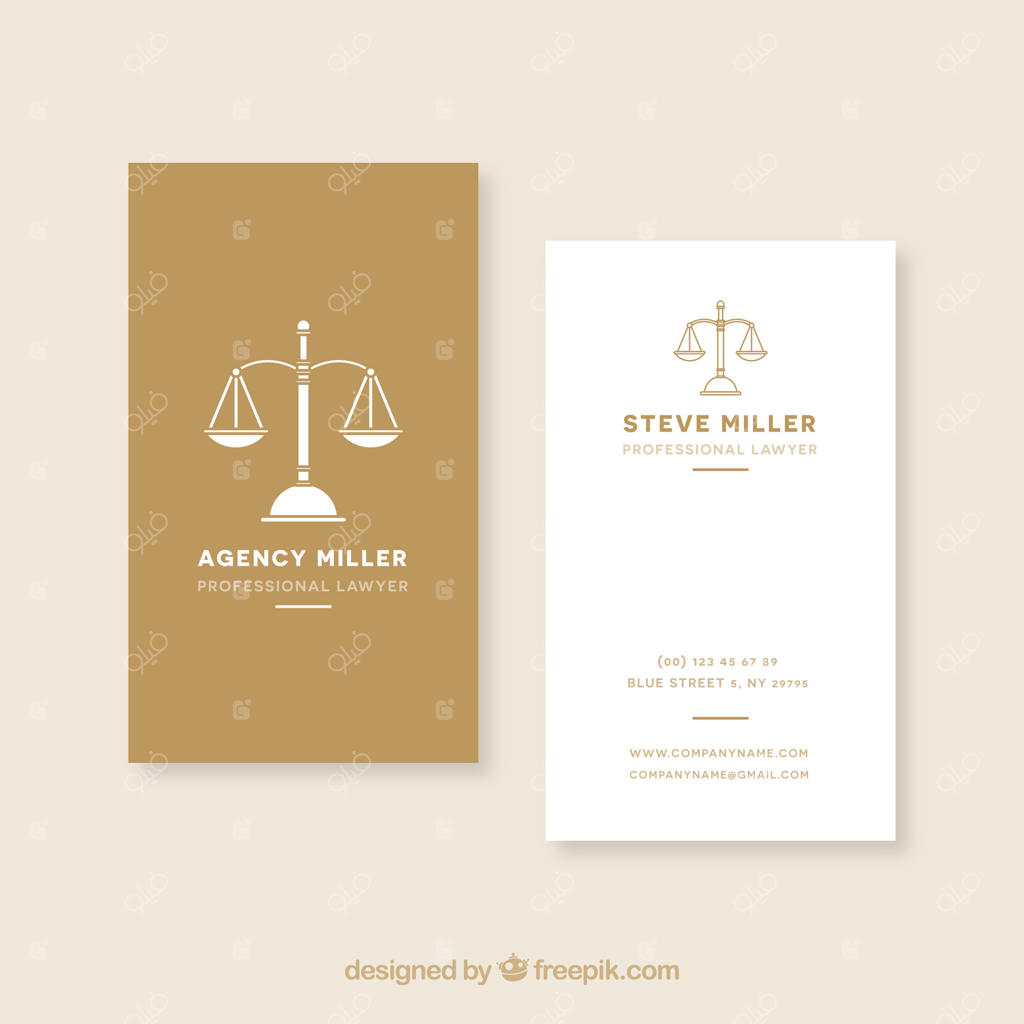 قالب کارت ویزیت وکیل