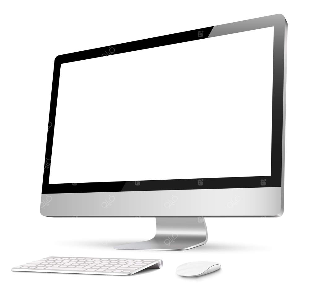 کامپیوتر سه‌بعدی واقع‌گرایانه با کیبورد و موس