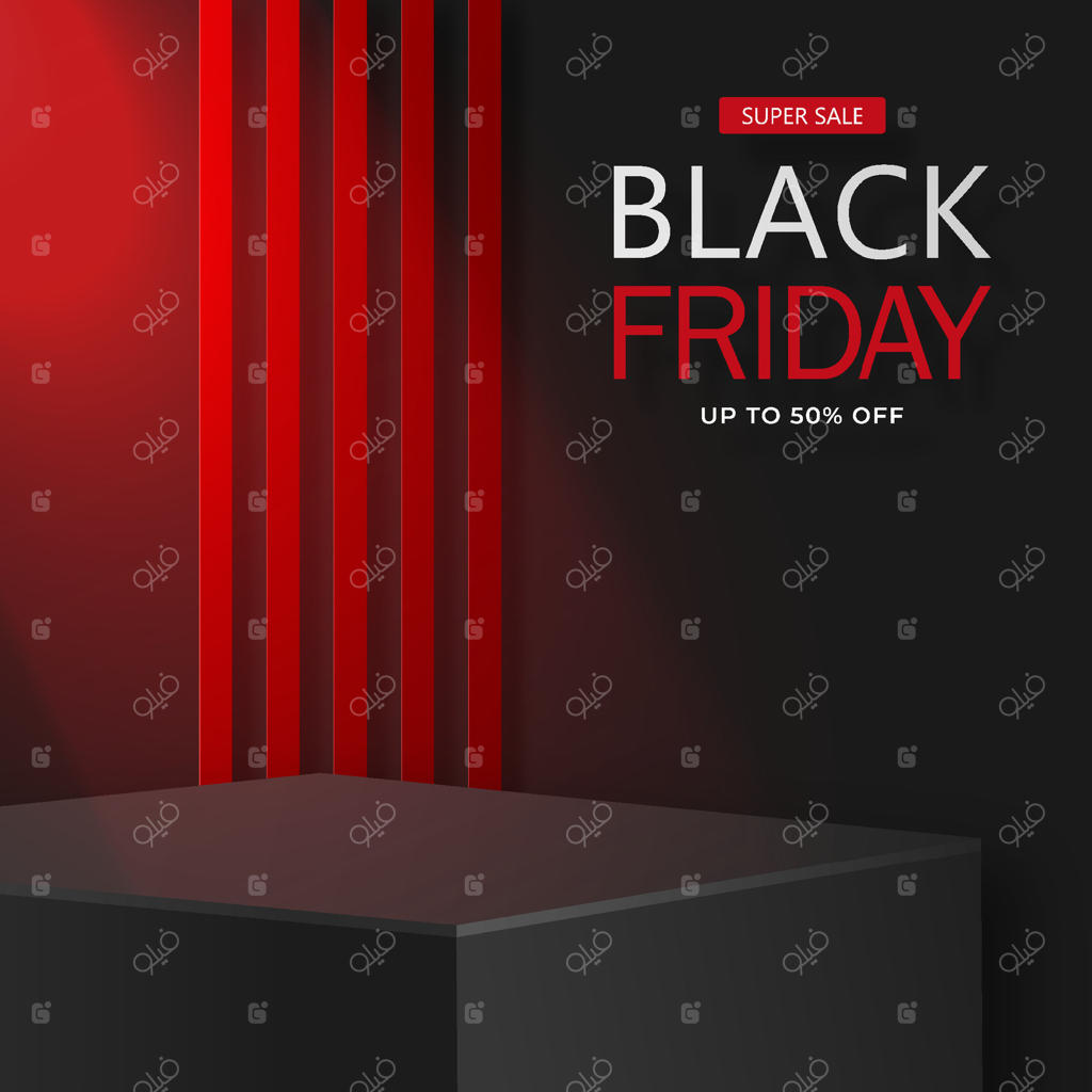 وکتور حرفه‌ای فروش فوق‌العاده و پیشنهادهای از دست نرفتنی جمعه سیاه