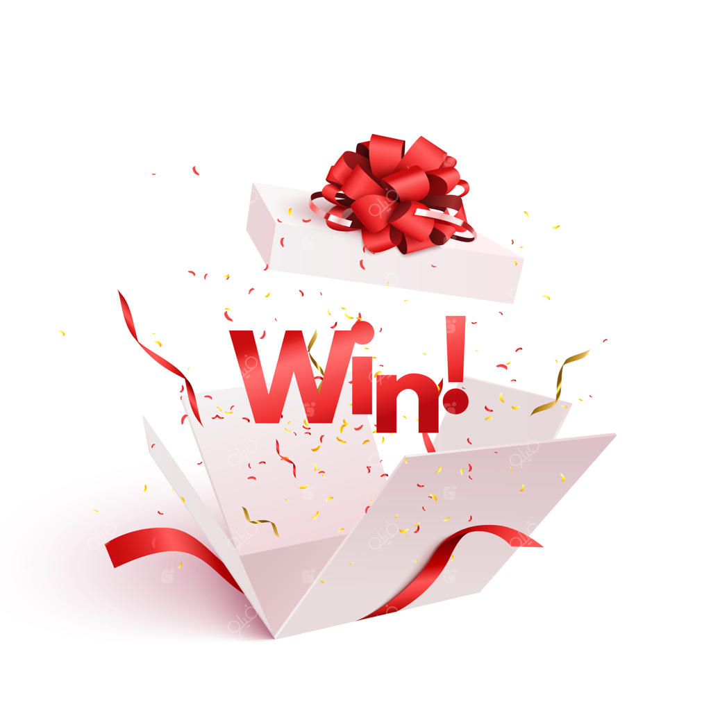 جعبه هدیه باز شده با پخش کاغذ رنگی.