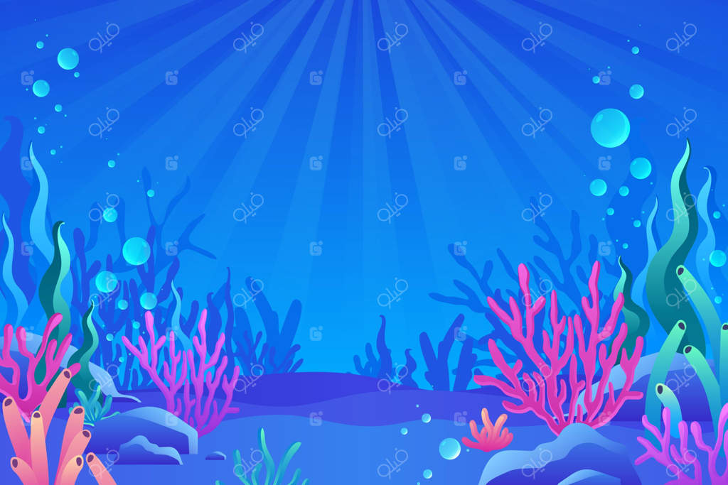 پس‌زمینه زیر دریا برای ویدئو کنفرانس